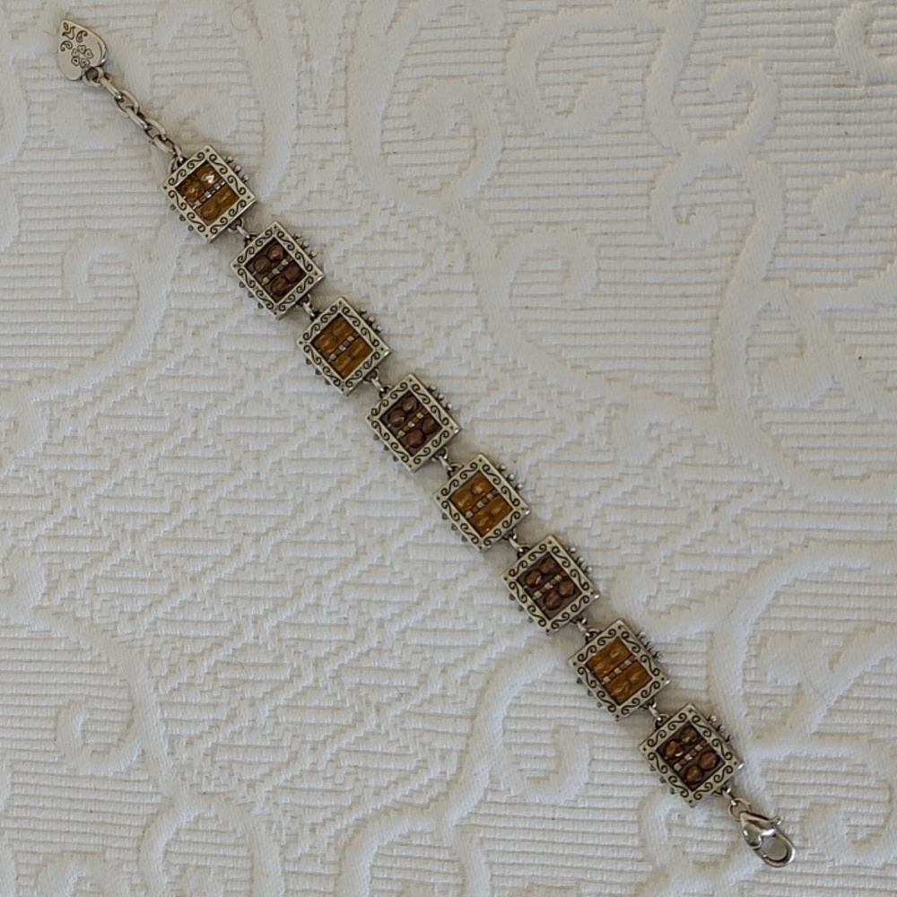 Brighton Silver Amber Crystal Bracelet - Picture 6 of 7